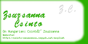 zsuzsanna csinto business card